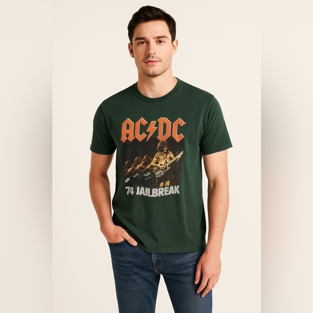 AC/DC ’74 Jailbreak Graphic Band T-Shirt Men’s Size M